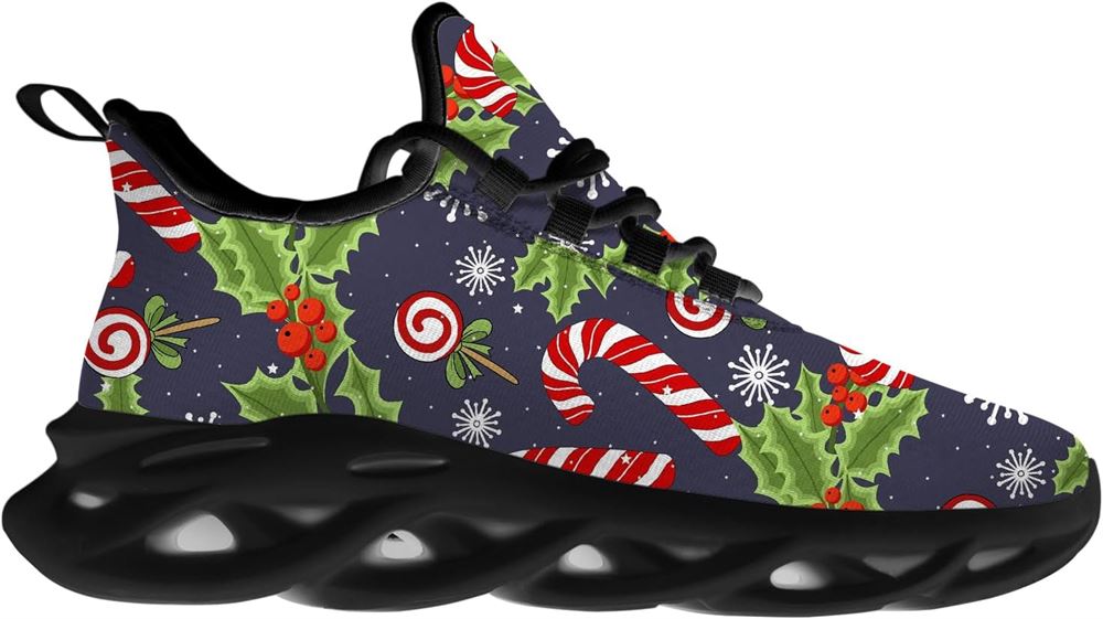 Christmas Running Shoes, Christmas Candy Canes Max Soul Shoes For Men Women, Christmas Shoes, Winter Fashion Shoes