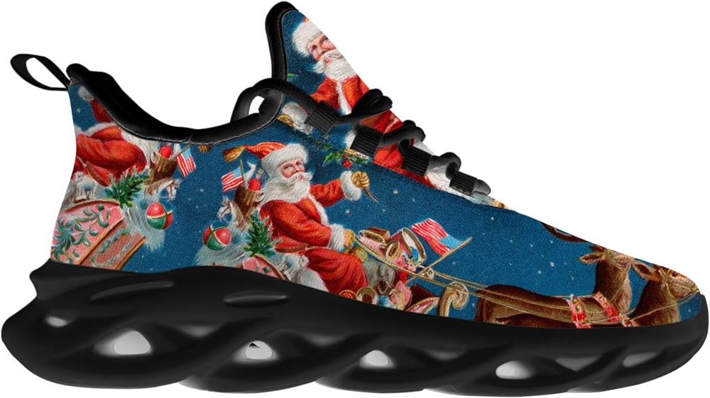 Christmas Running Shoes, Santa Claus Is Coming Max Soul Shoes For Men Women, Christmas Shoes, Winter Fashion Shoes