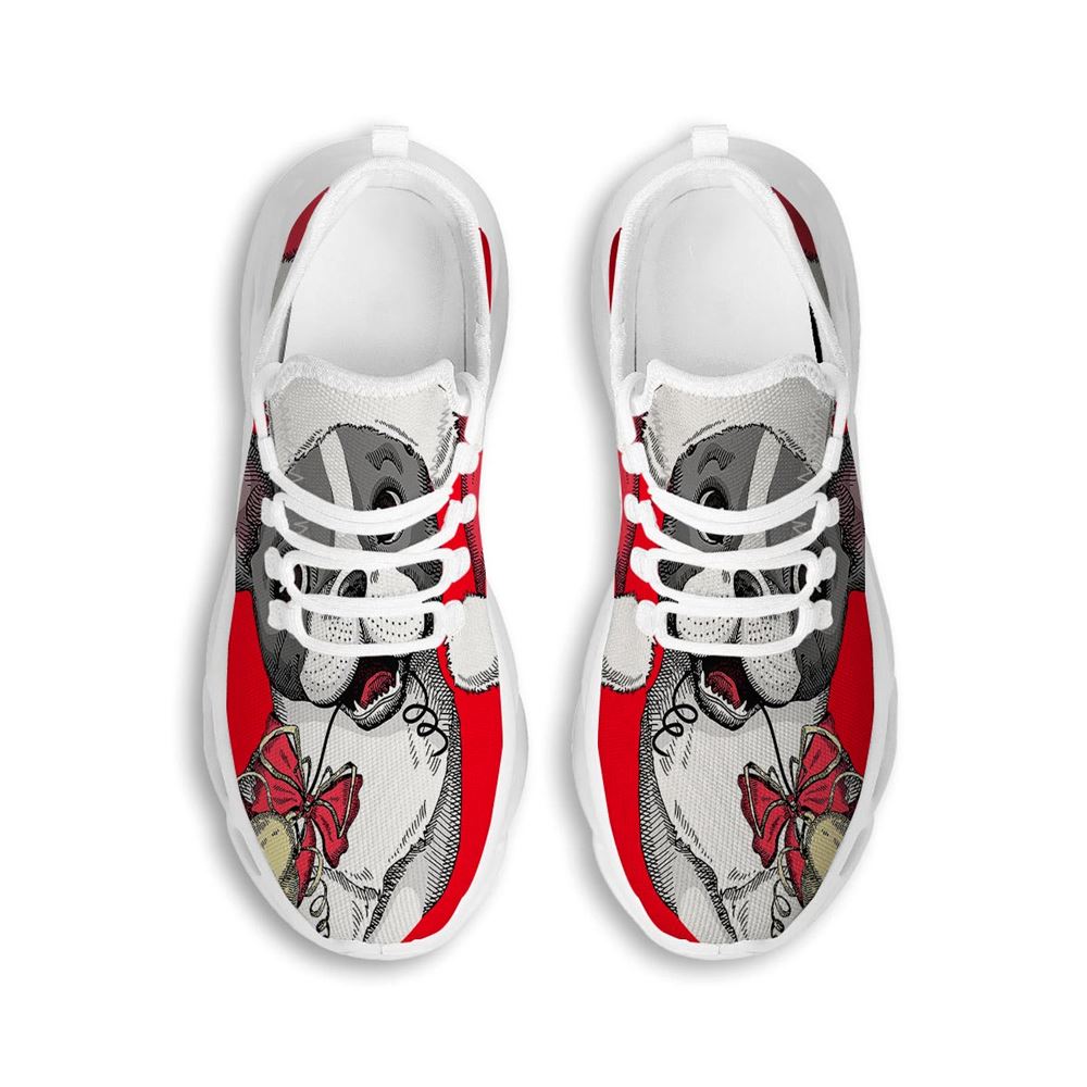 Santa Christmas French Bulldog Print White Max Soul Shoes For Men Women, Best Running Sneaker, Christmas Shoes, Winter Fashion Shoes