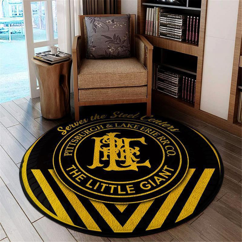 Ple Living Room Round Mat Circle Rug Pittsburgh And Lake Erie Railroad P&Le