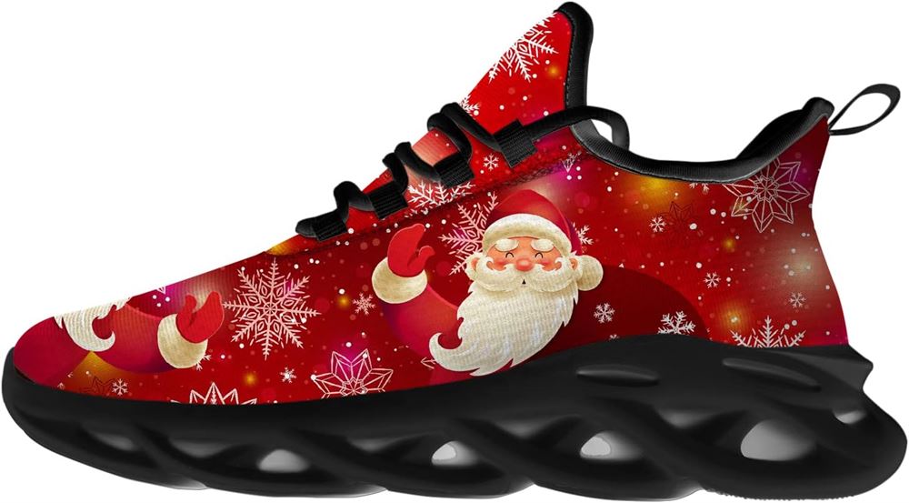 Christmas Running Shoes, Happy Santa Claus Max Soul Shoes For Men Women, Christmas Shoes, Winter Fashion Shoes