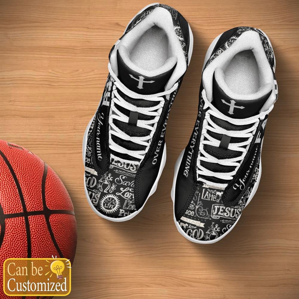 Jesus Text Faith Over Everything Custom Name Jd13 Shoes For Man And Women, Christian Basketball Shoes, Gifts For Christian, God Shoes