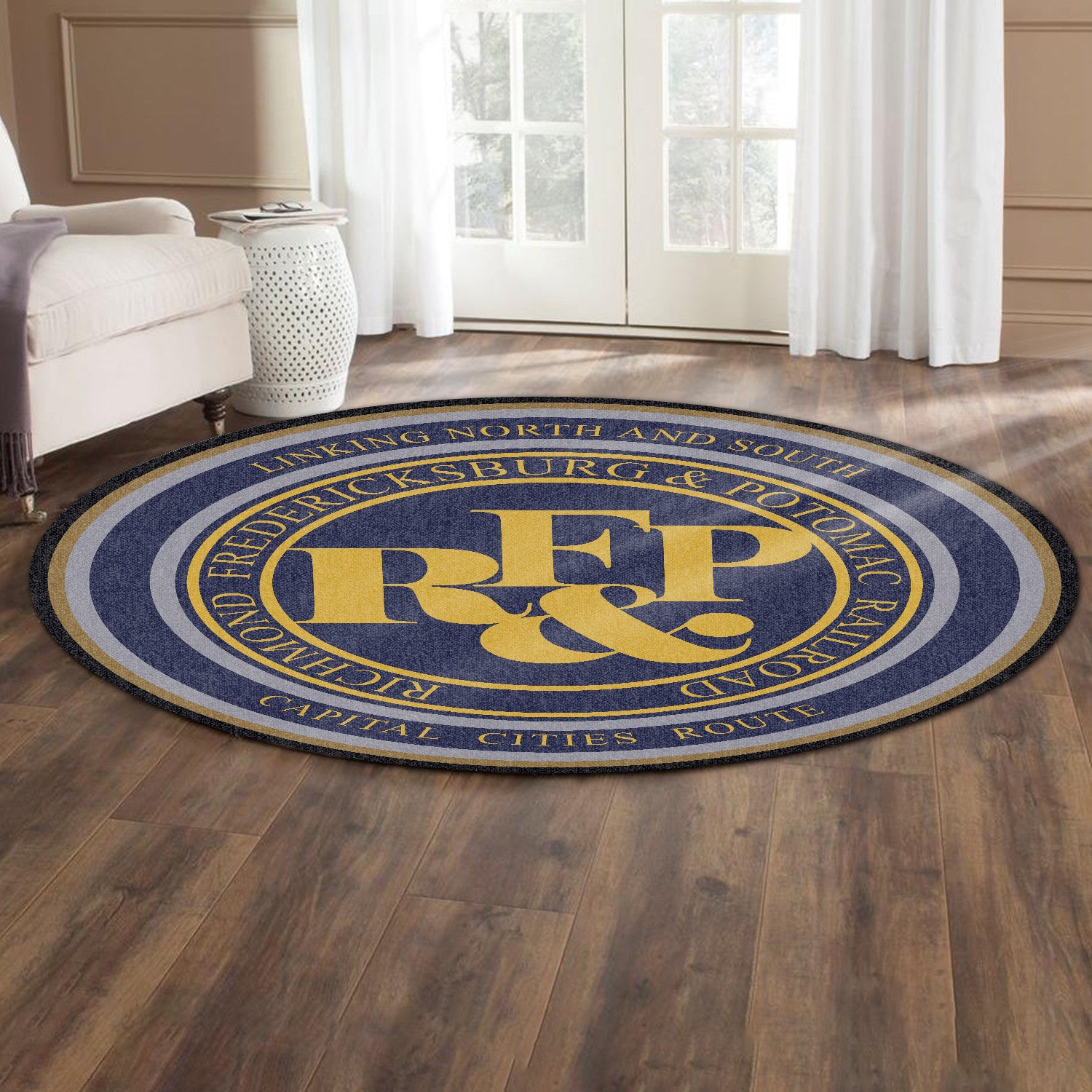 Rfpr Living Room Round Mat Circle Rug Richmond, Fredericksburg And Potomac Railroad