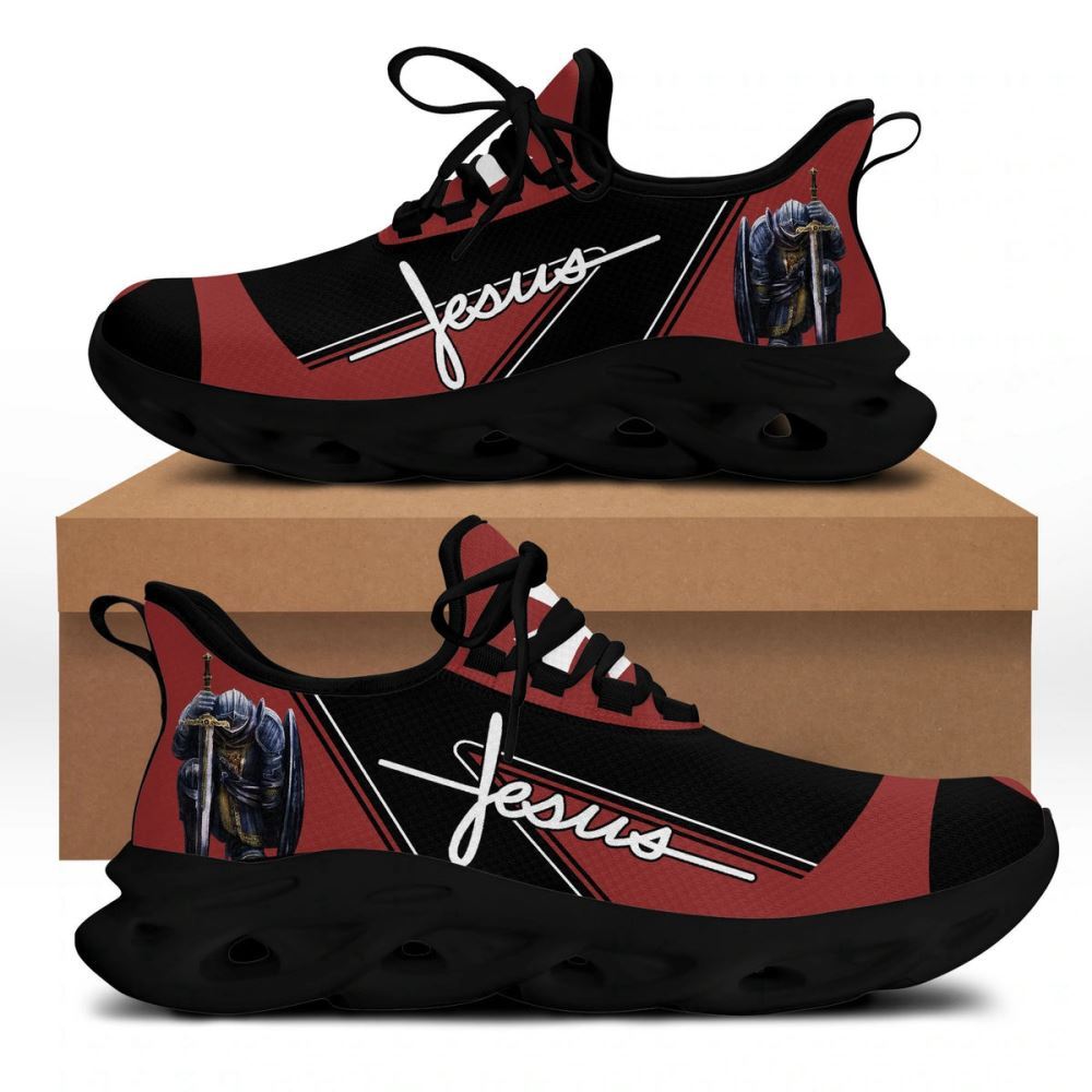 Christian Best Running Shoes, Jesus Running Sneakers Red Max Soul Shoes For Men And Women, Jesus Fashion Shoes