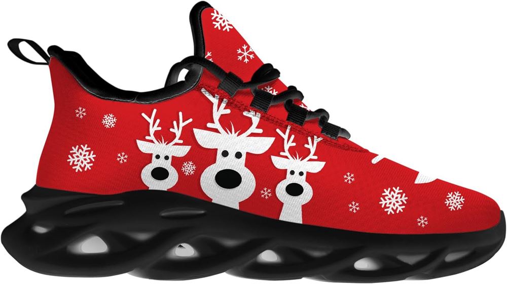 Christmas Running Shoes, Christmas Reindeer Herd Max Soul Shoes For Men Women, Christmas Shoes, Winter Fashion Shoes