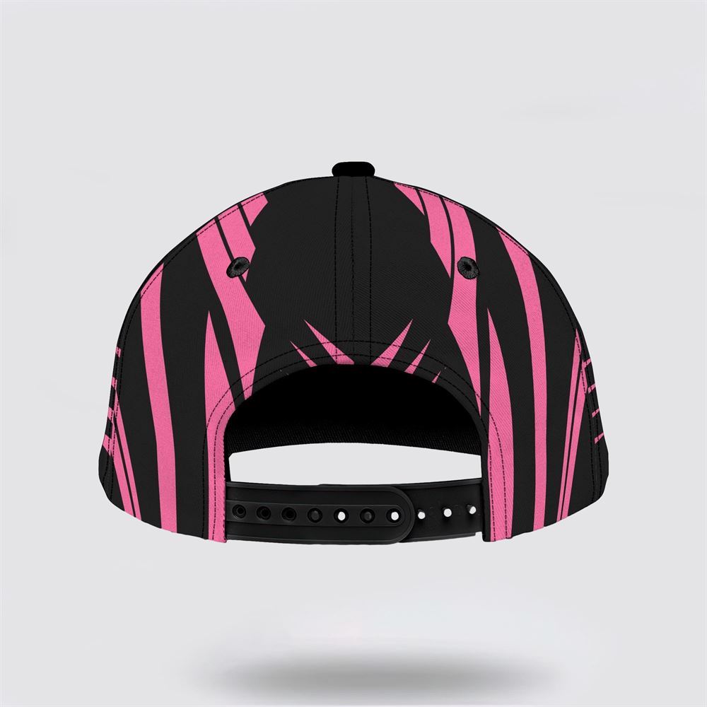 Customized Breast Cancer Awareness Butterfly Black And Pink Art Baseball Cap, Gifts For Breast Cancer Patients, Breast Cancer Hat