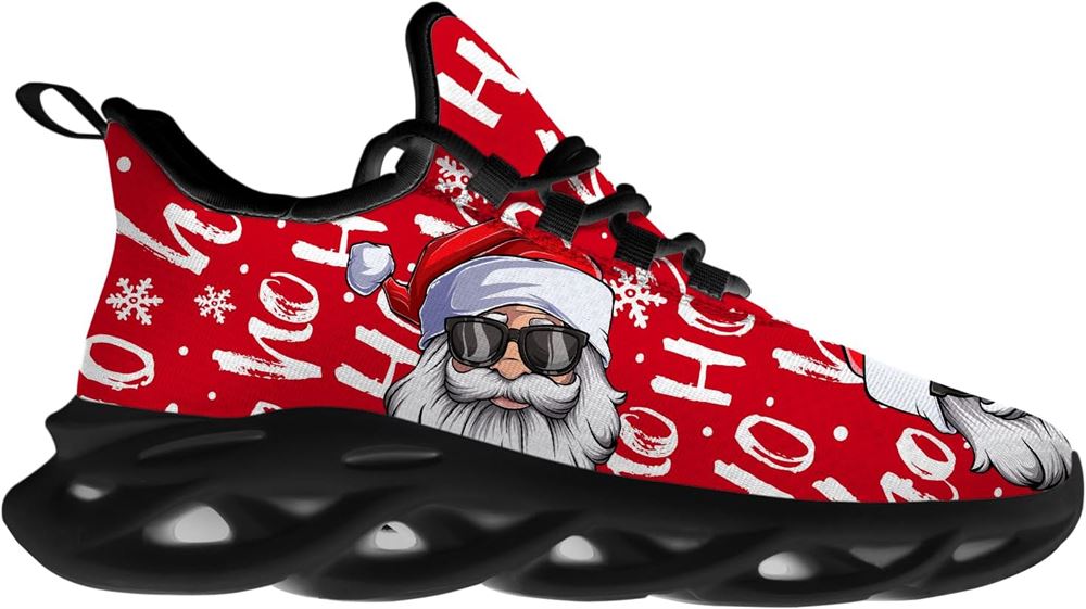 Christmas Running Shoes, Santa Claus Hohoho Max Soul Shoes For Men Women, Christmas Shoes, Winter Fashion Shoes