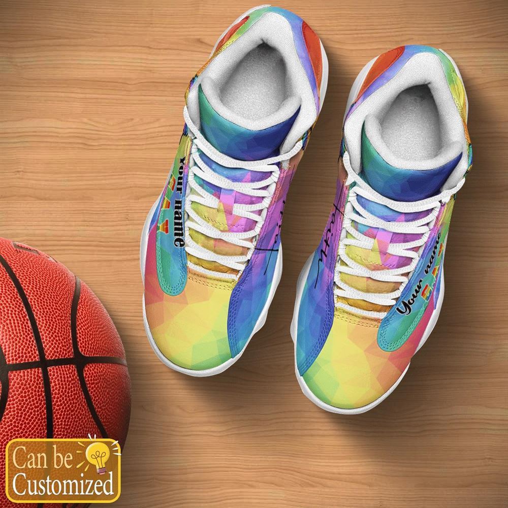 God Accept You Lgbt Jesus Custom Name Jd13 Shoes For Man And Women, Christian Basketball Shoes, Gifts For Christian, God Shoes