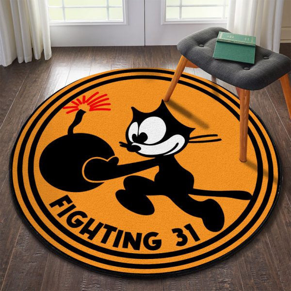 Vfaround Floor Mat Room Rugs Carpet31 Strike Fighter Round Mat Round Floor Mat Room Rugs Carpet Outdoor Rug Washable Rugs