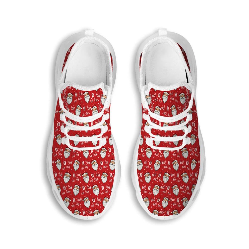 Emoji Christmas Print Pattern White Max Soul Shoes For Men Women, Best Running Sneaker, Christmas Shoes, Winter Fashion Shoes