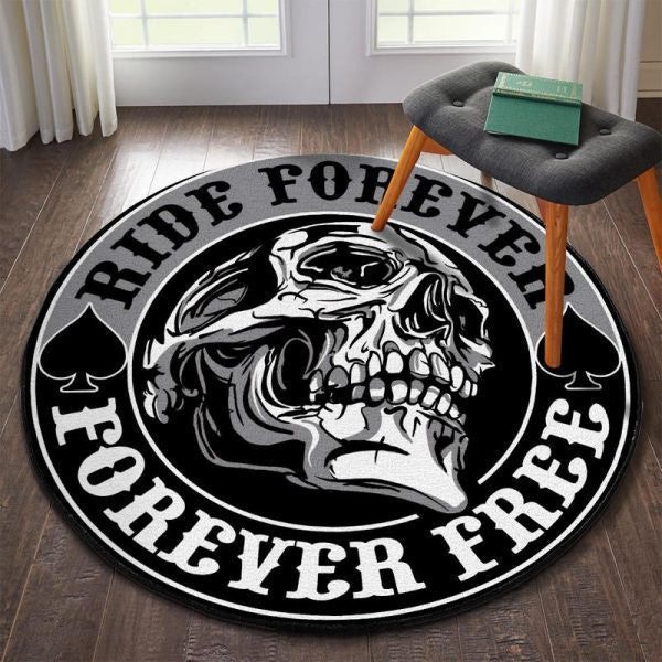 Ride Forever Forever Free Round Mat Round Floor Mat Room Rugs Carpet Outdoor Rug Washable Rugs