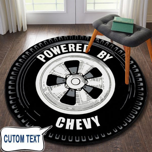 Personalized Power By Hot Rod Round Mat Round Floor Mat Room Rugs Carpet Outdoor Rug Washable Rugs