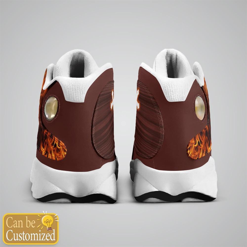 Jesus Lion And Fire Custom Name Jd13 Shoes For Man And Women, Christian Basketball Shoes, Gifts For Christian, God Shoes