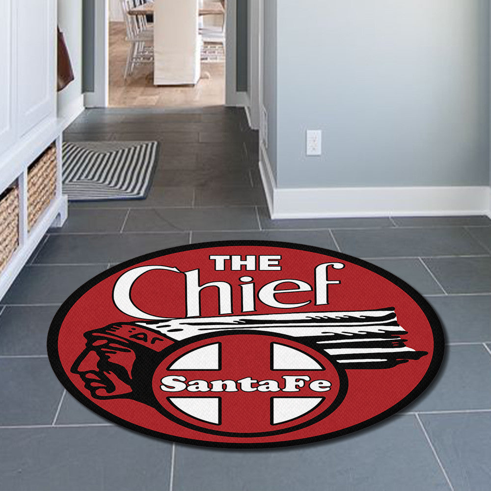 Santafe Living Room Round Mat Circle Rug The Chief Santa Fe Railroad