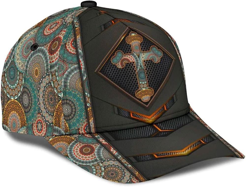 Cross All Over Print Baseball Cap, God Cap, Gift Ideas For Male