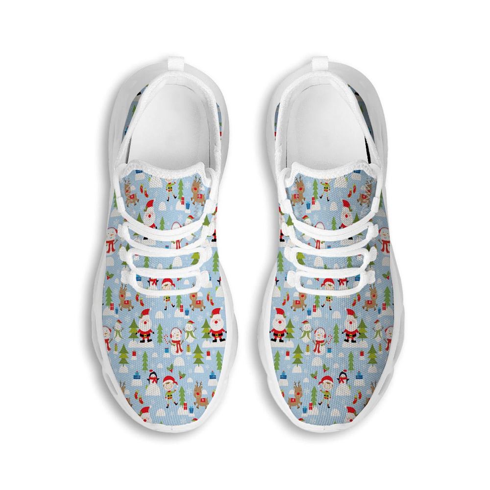 Merry Christmas Cute Print Pattern White Max Soul Shoes For Men Women, Best Running Sneaker, Christmas Shoes, Winter Fashion Shoes