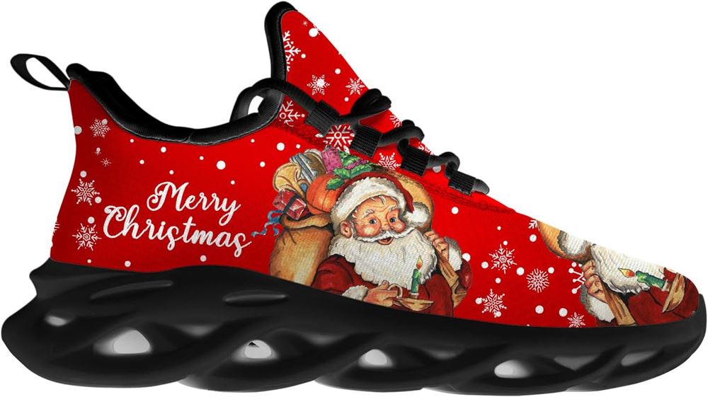 Christmas Running Shoes, Merry Christmas Gift From Santa Max Soul Shoes For Men Women, Christmas Shoes, Winter Fashion Shoes