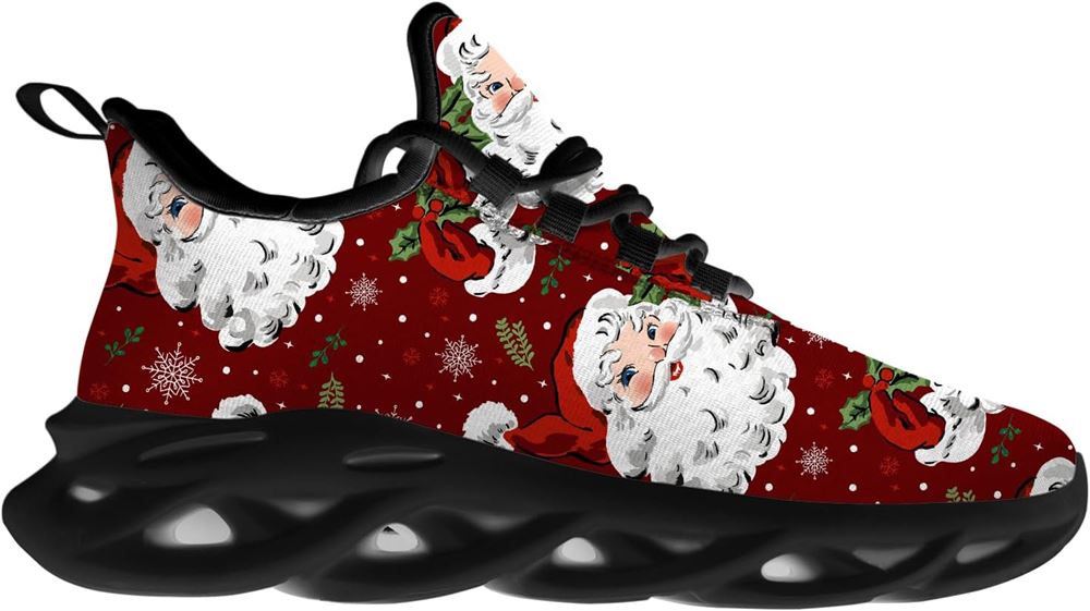 Christmas Running Shoes, Santa Claus Funny Max Soul Shoes For Men Women, Christmas Shoes, Winter Fashion Shoes