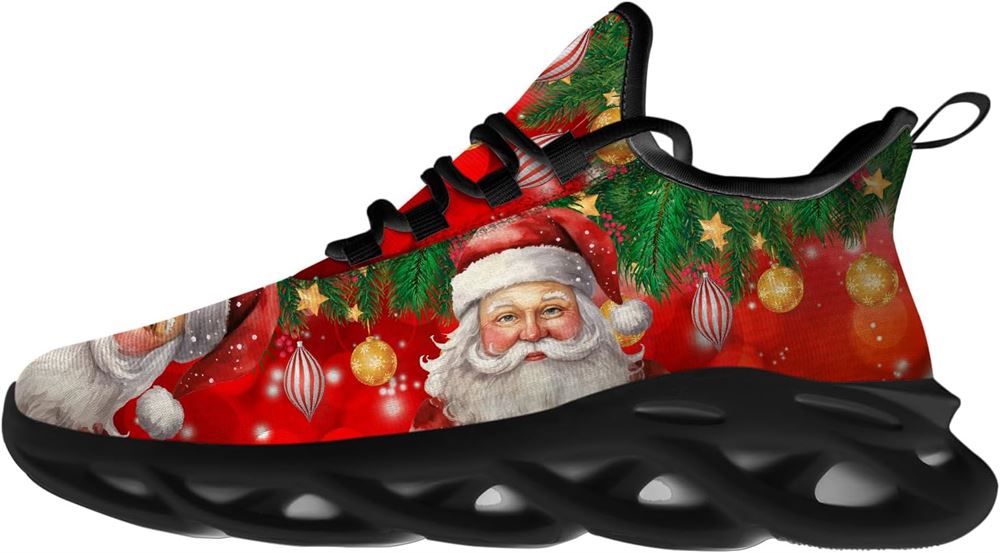 Christmas Running Shoes, Merry Christmas Santa Max Soul Shoes For Men Women, Christmas Shoes, Winter Fashion Shoes