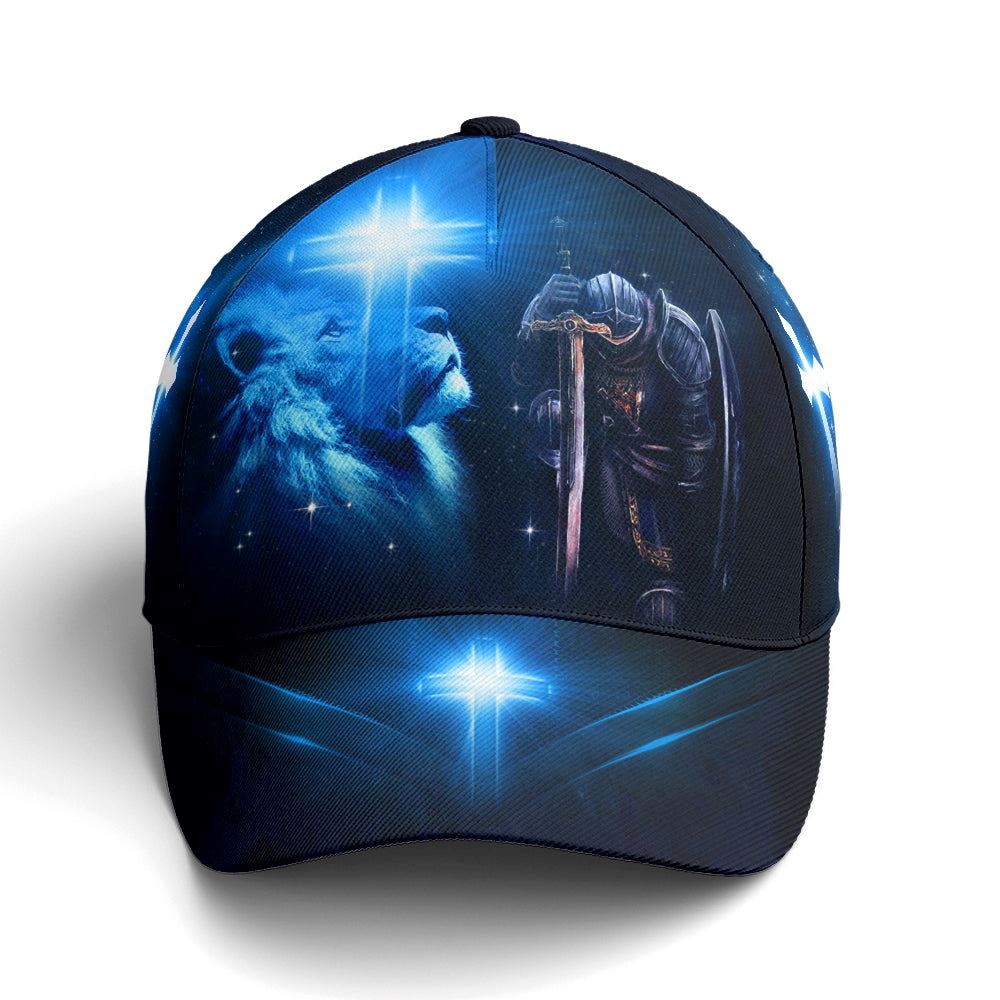 Warrior Lion Faith All Over Printed All Over Print Baseball Cap, God Cap, Gift Ideas For Male