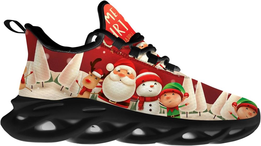 Christmas Running Shoes, Merry Christmas And Happy New Year My Friend Max Soul Shoes For Men Women, Christmas Shoes, Winter Fashion Shoes