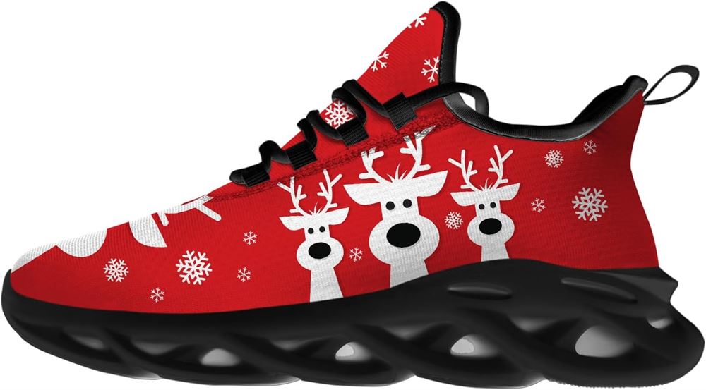 Christmas Running Shoes, Christmas Reindeer Herd Max Soul Shoes For Men Women, Christmas Shoes, Winter Fashion Shoes