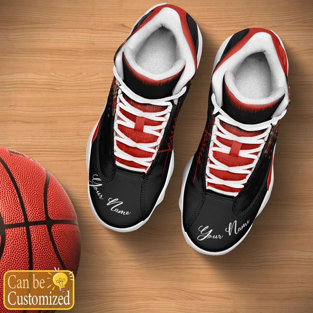 Jesus Saved My Life Custom Name Jd13 Shoes For Man And Women, Christian Basketball Shoes, Gifts For Christian, God Shoes