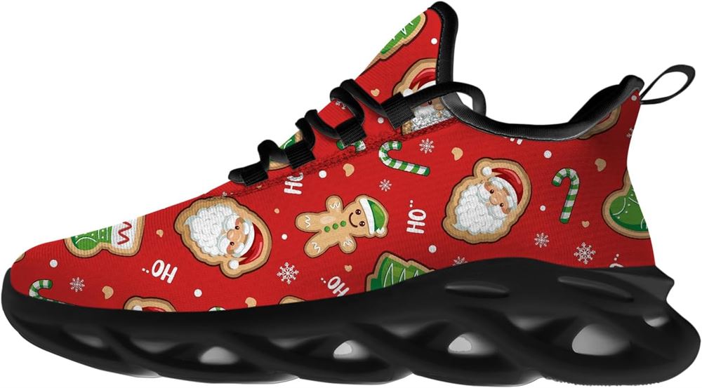 Christmas Running Shoes, Ginger Candy Christmas Max Soul Shoes For Men Women, Christmas Shoes, Winter Fashion Shoes