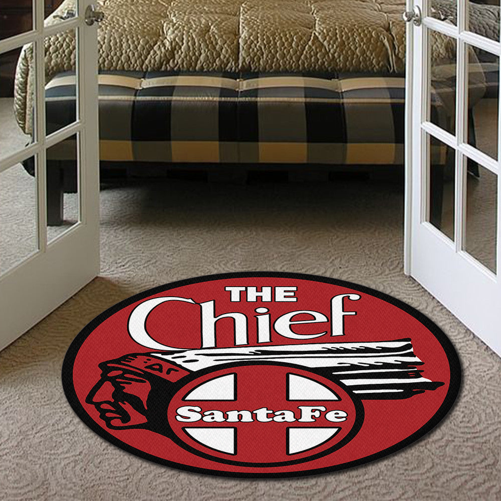 Santafe Living Room Round Mat Circle Rug The Chief Santa Fe Railroad