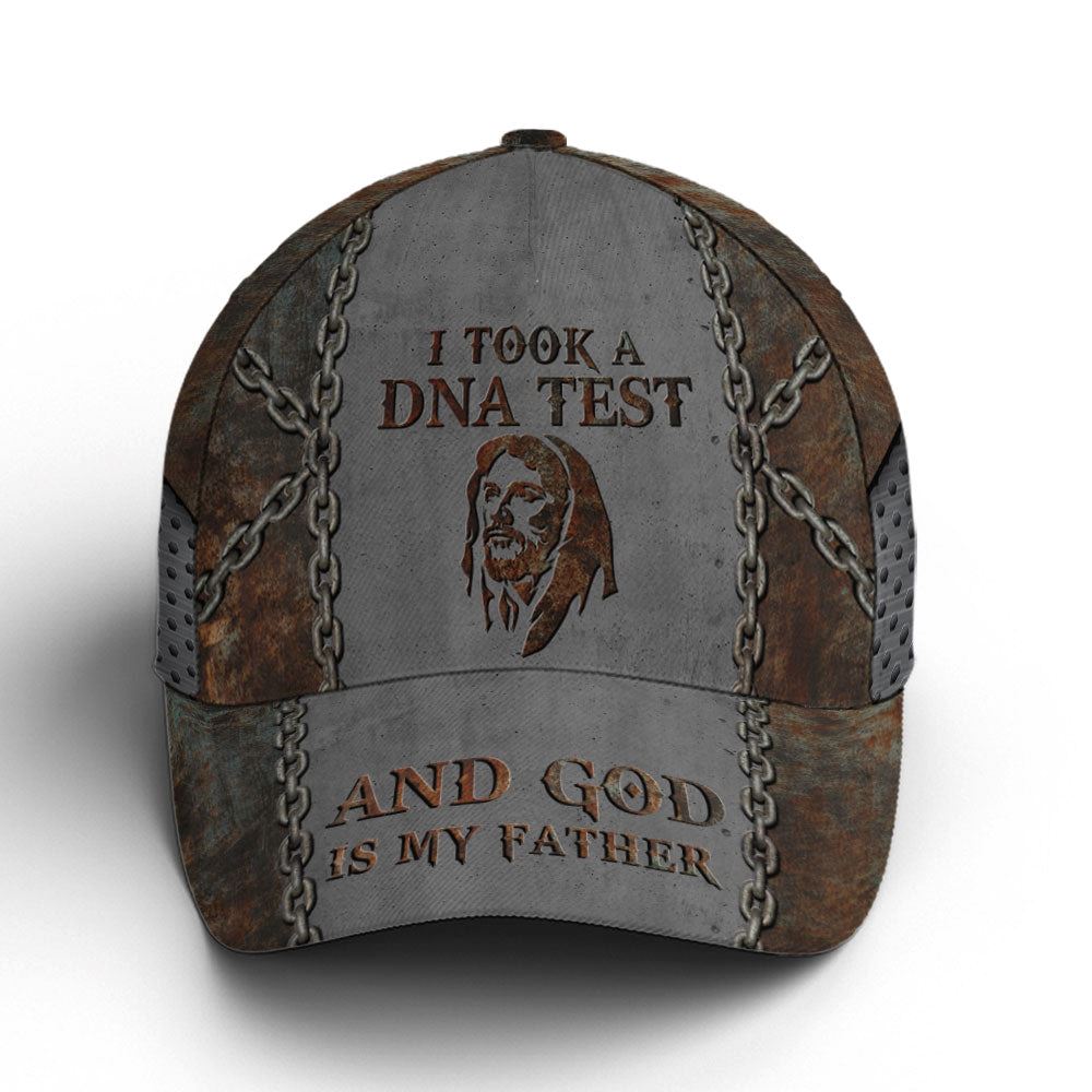 Baseball Cap For God Lovers Chain Rust And Metallic, Christian Baseball Cap, Religious Cap, Jesus Gift, Jesus Hat