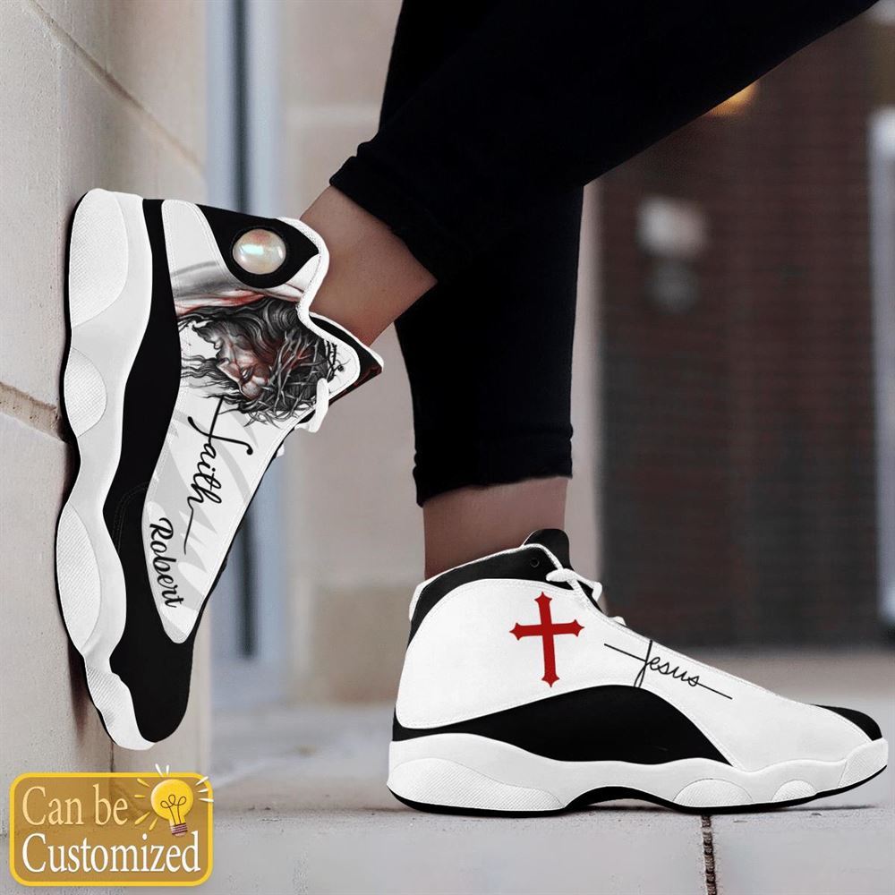 Jesus Faith Basic Custom Name Jd13 Shoes For Man And Women, Christian Basketball Shoes, Gifts For Christian, God Shoes