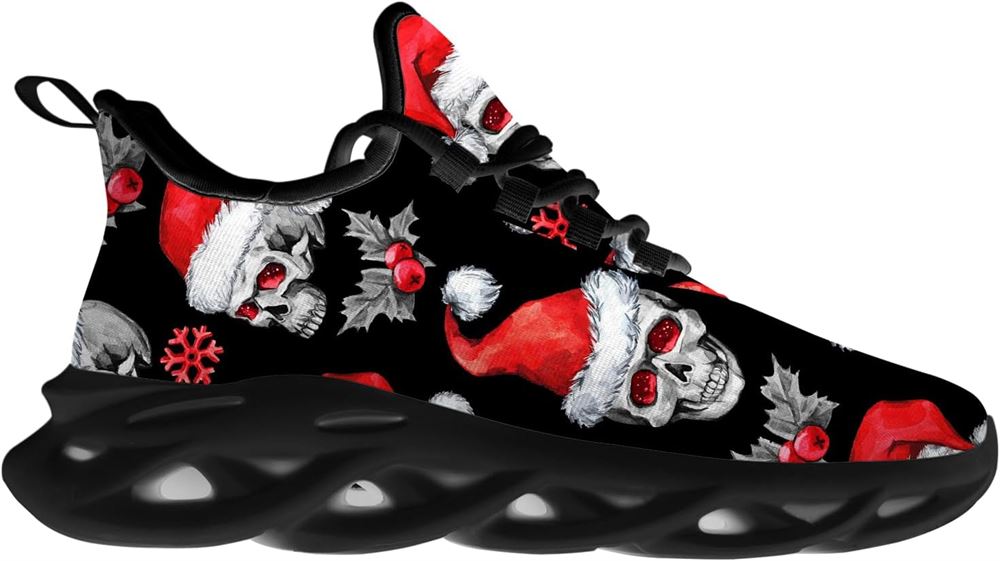 Christmas Running Shoes, Christmas Skull Max Soul Shoes For Men Women, Christmas Shoes, Winter Fashion Shoes