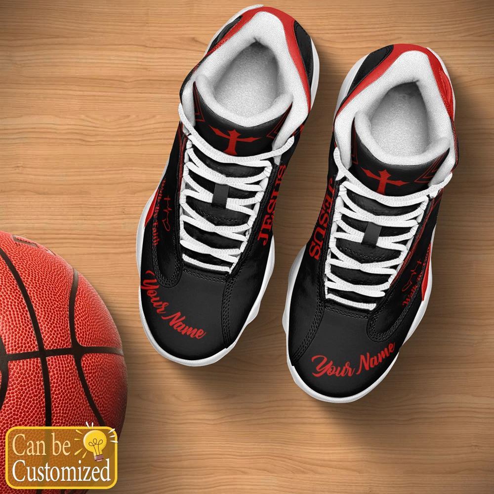 Jesus Basic Walk By Faith Customized Jd13 Shoes For Man And Women, Christian Basketball Shoes, Gifts For Christian, God Shoes