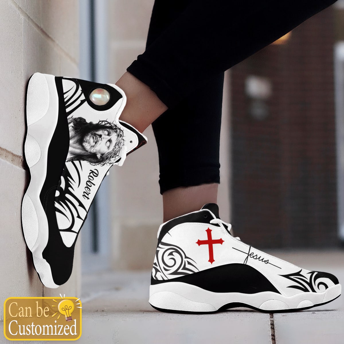 Jesus Pattern Custom Name Jd13 Shoes For Man And Women, Christian Basketball Shoes, Gifts For Christian, God Shoes