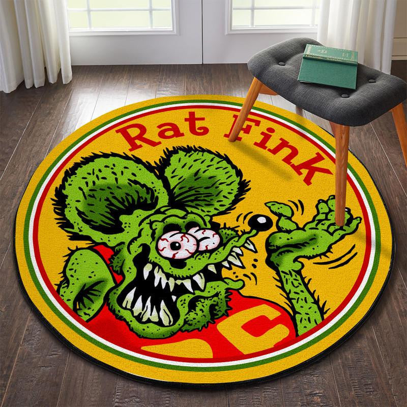 Rat Fink Living Room Round Mat Circle Rug