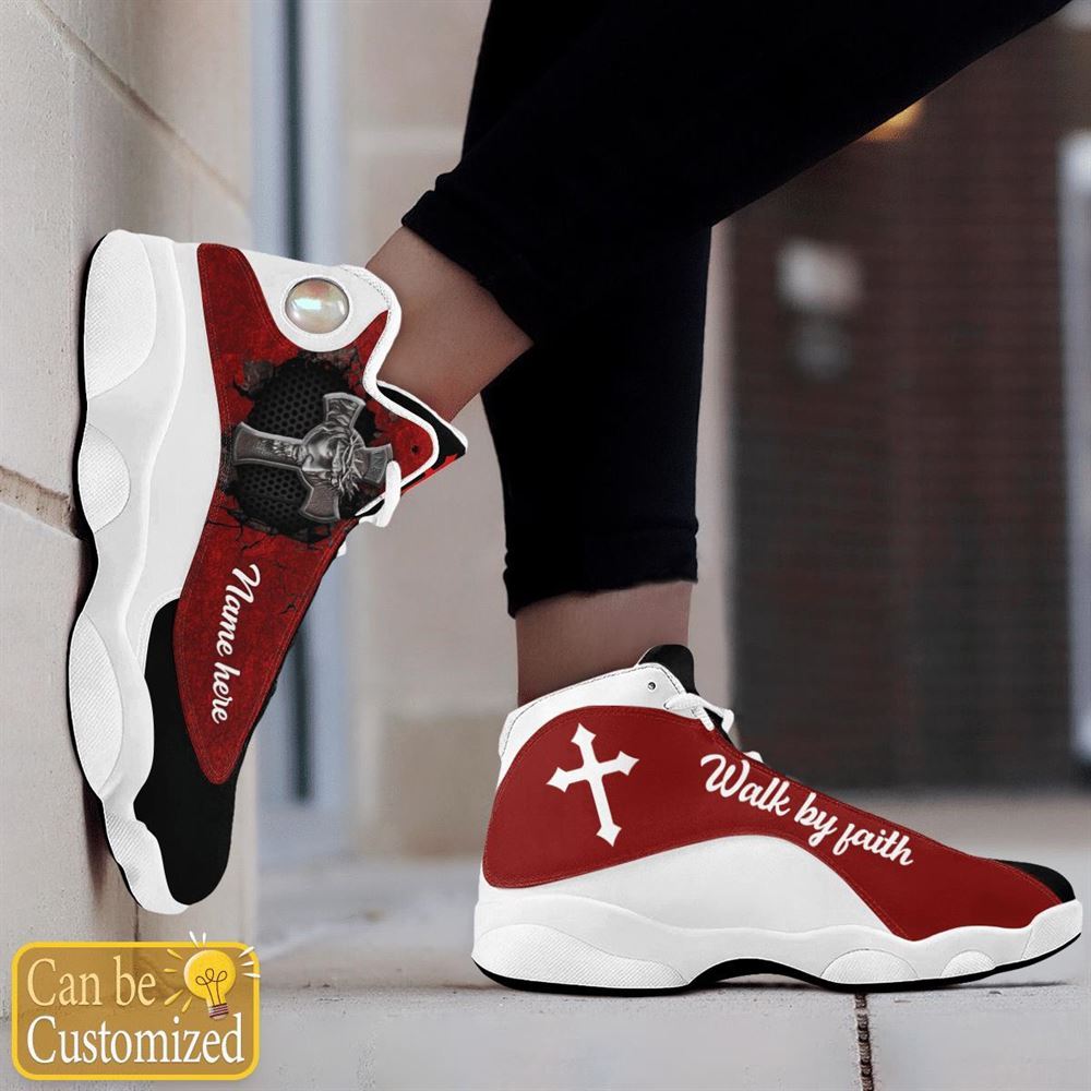 Jesus Walk By Faith Customized Jd13 Shoes For Man And Women, Christian Basketball Shoes, Gifts For Christian, God Shoes