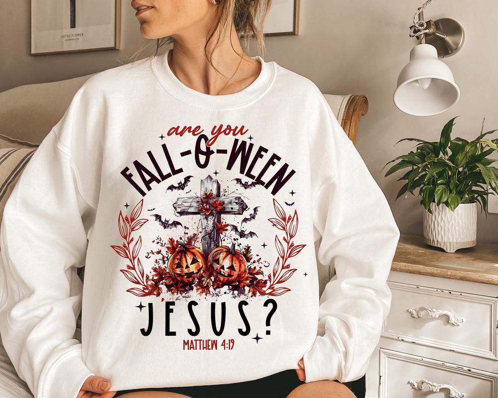 Are You Fall-O-Ween Jesus Mathew 419 Halloween Sweatshirt, Halloween Bible Verse T-Shirt, Religious Halloween Sweater, Spooky Season Tee