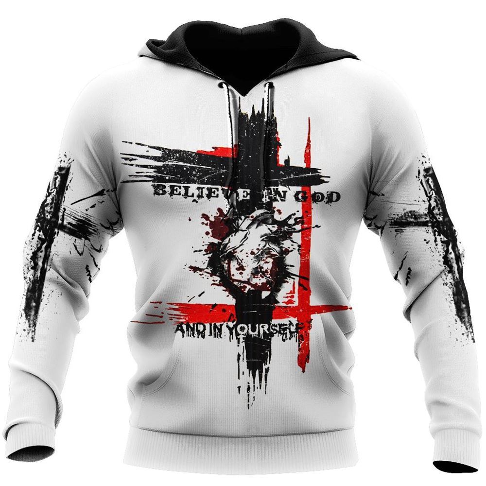 Believe In God And In Yourself God 3D Hoodie For Man And Women, Jesus Printed 3D Hoodie