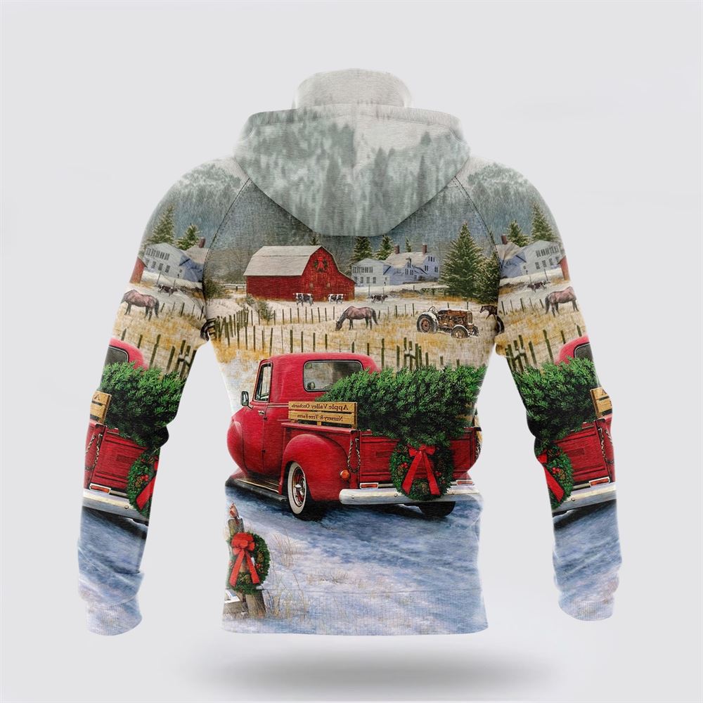 Bernese Mountain Dog Merry Christmas All Over Print 3D Hoodie For Men & Women, Christmas Dog Hoodie, Christmas Hoodie Cute, Christmas Gift