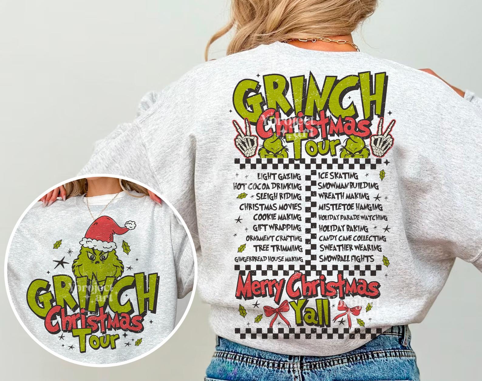 Christmas Tour Sweatshirt, Funny Christmas Sweatshirt, Retro Christmas Sweatshirt, Trendy Christmas