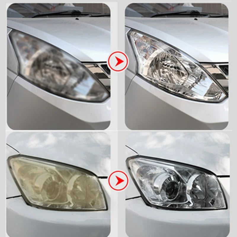 Headlight Restoration Kit, Car Headlight Polish Repair Renovation Kit with 800ML