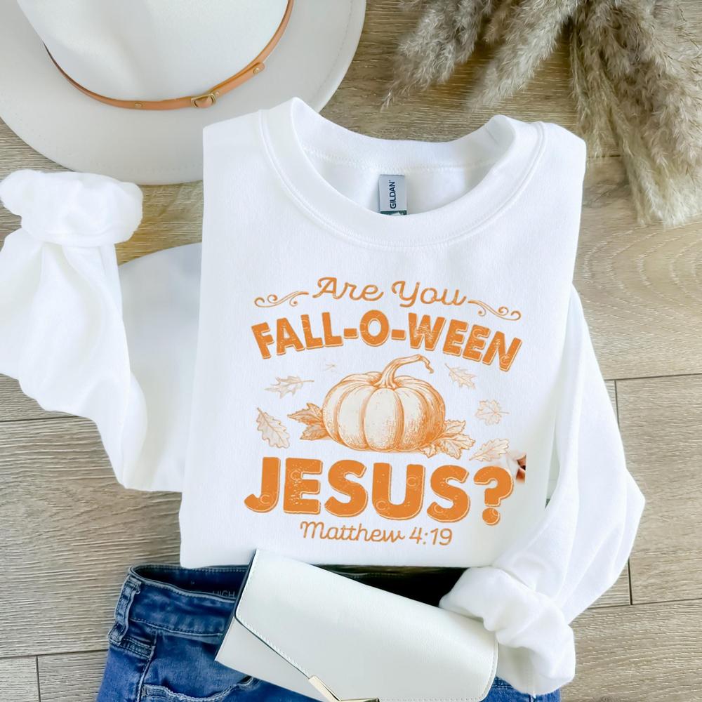 Christian Halloween Shirt, Are You Fall-O-Ween Jesus Shirt, Fall Religious Shirt, Funny Pumpkin Christian Halloween, Jesus Halloween Shirt