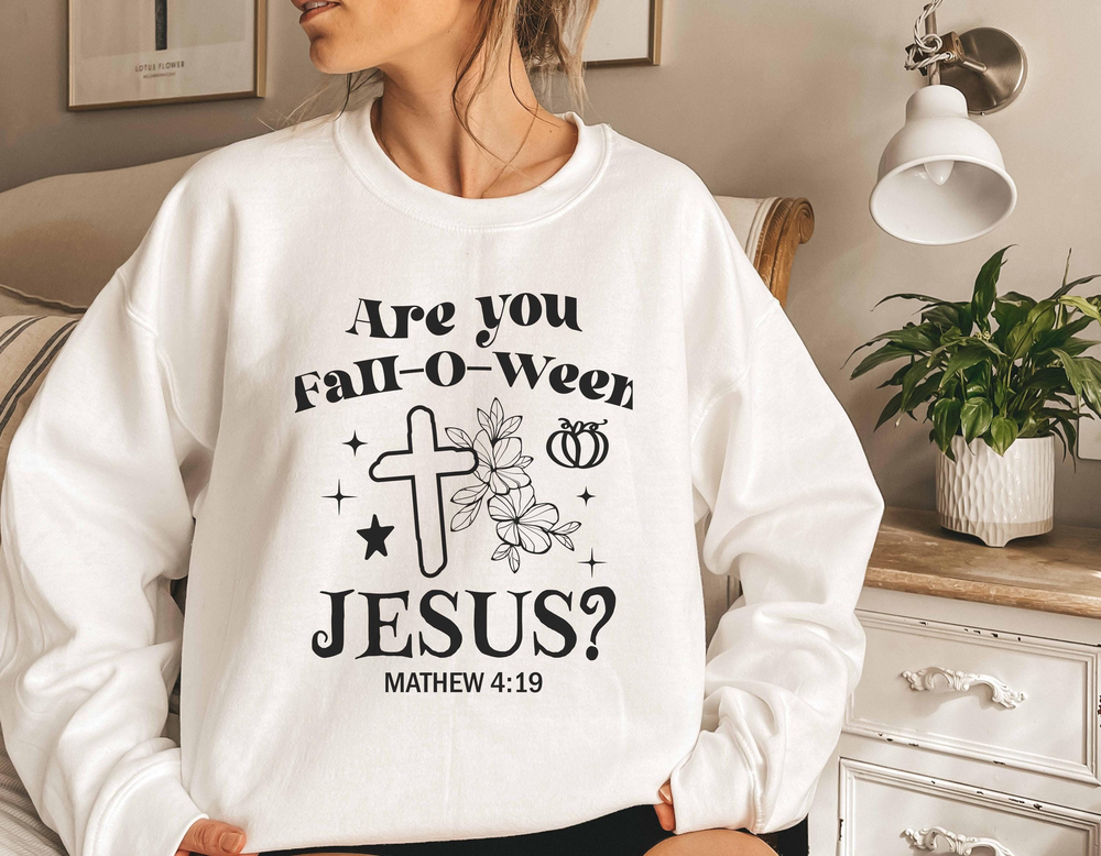 Christian Halloween Shirt, Are You Fall-O-Ween Jesus sweatshirt, Fall Religious Shirt, Funny Pumpkin Christian Halloween, Jesus hoodie