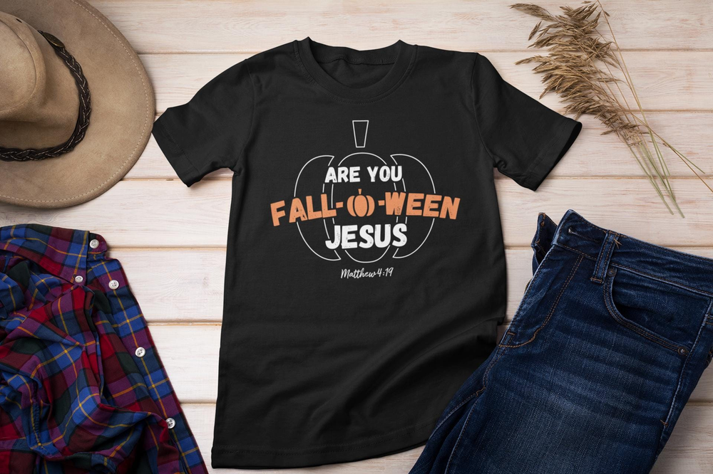 Christian Halloween T-shirt  Are You Fall-O-Ween Jesus T-shirt  Fall Religious T-shirt  Funny Pumpkin Christian Halloween  Jesus T-shirt