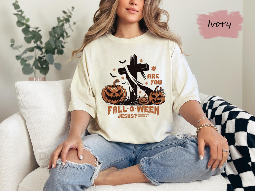 Comfort Colors Are You Fall-O-Ween T-Shirt, Jesus Shirt, Pumpkin Shirts, Christian Halloween Shirt, Trendy Fall Shirt, Matthew Bible Shirt