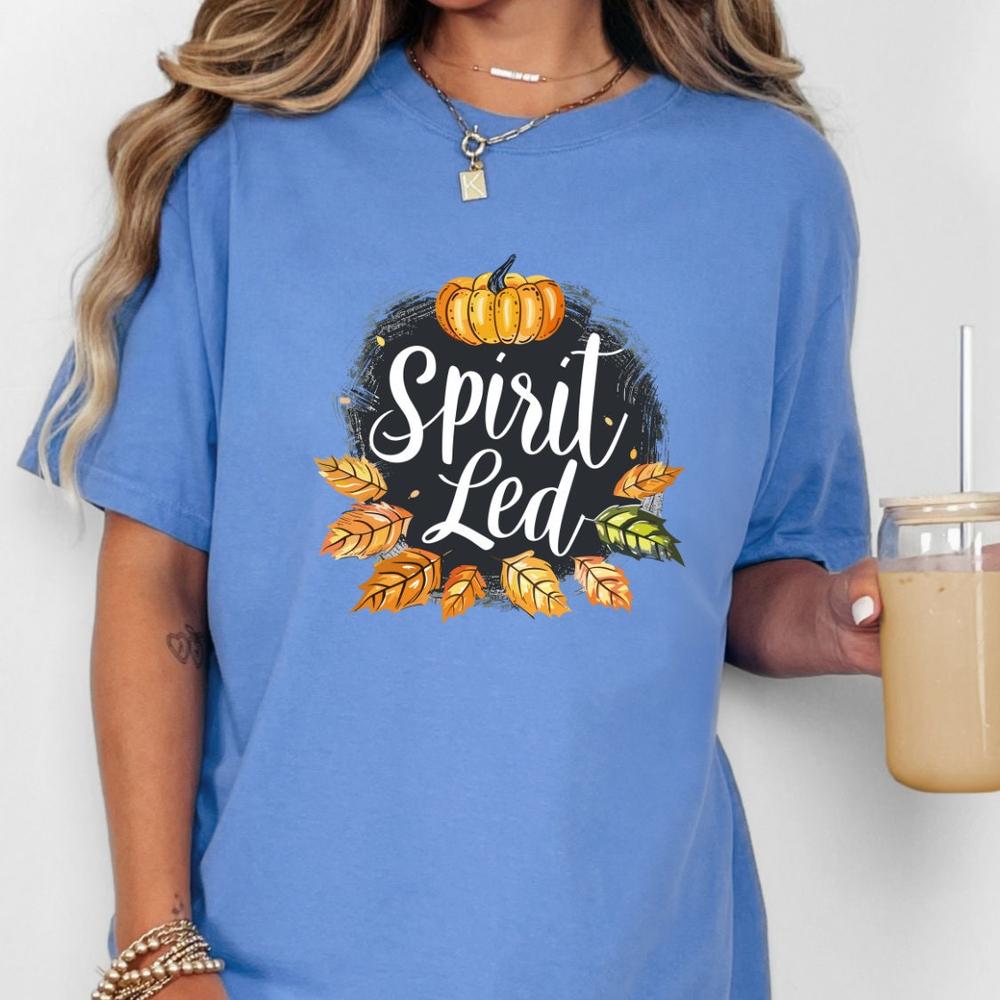 Comfort Colors Christian Halloween Costume, Spirit Led Shirt, Christian Tees, Pumpkin Season Tshirt, Unisex Christian Fall Shirt