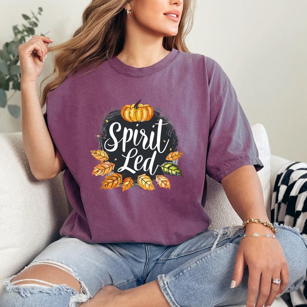 Comfort Colors Christian Halloween Costume, Spirit Led Shirt, Christian Tees, Pumpkin Season Tshirt, Unisex Christian Fall Shirt