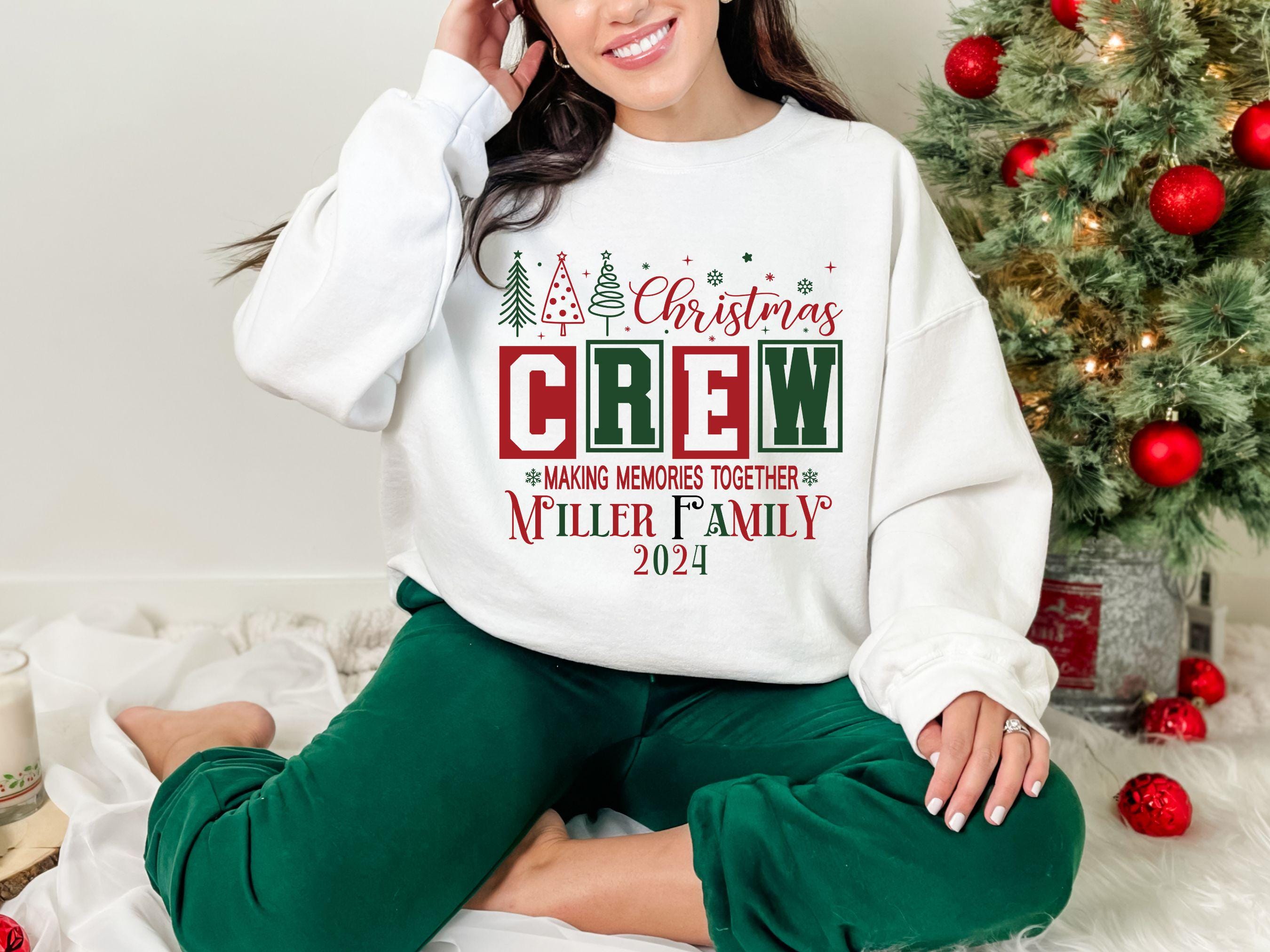 Family Christmas Name Sweatshirt, Monogrammed Family Christmas Sweatshirt, Personalized Christmas Family Sweatshirt