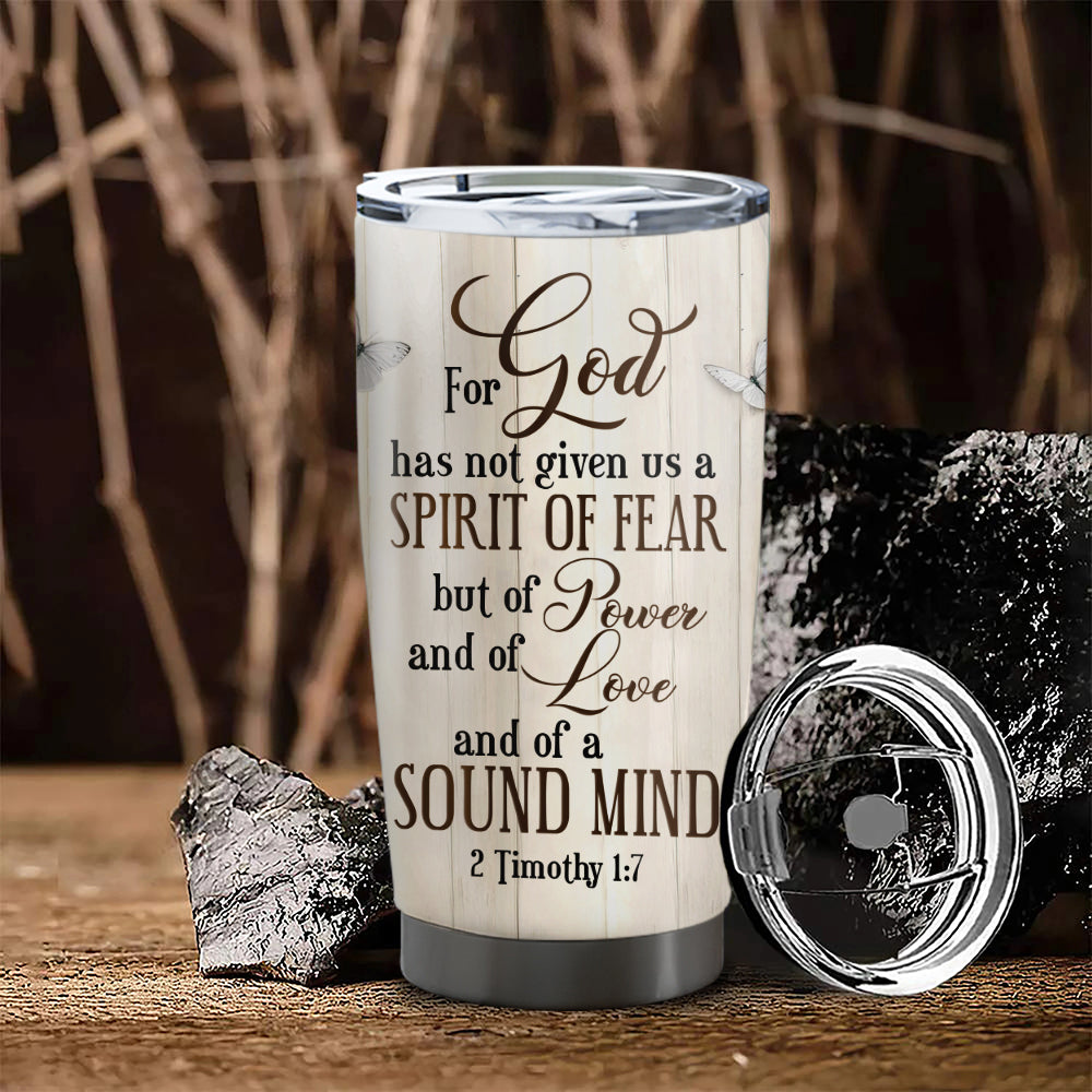 Faith And Cross - For God - Personalized Tumbler - Stainless Steel Tumbler - 20oz Tumbler - Tumbler For Cold Drinks