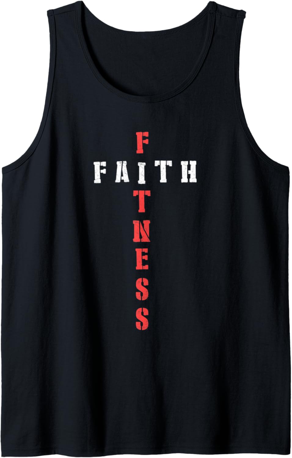 Faith Fitness Cross Christian Workout Modern Gym Tank Top